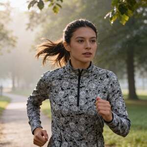 Tommy Bahama Jacket S Everyday Active Floral Full Zip Performance Womens Cream